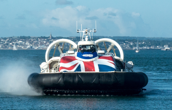 Hovercraft Across Sea